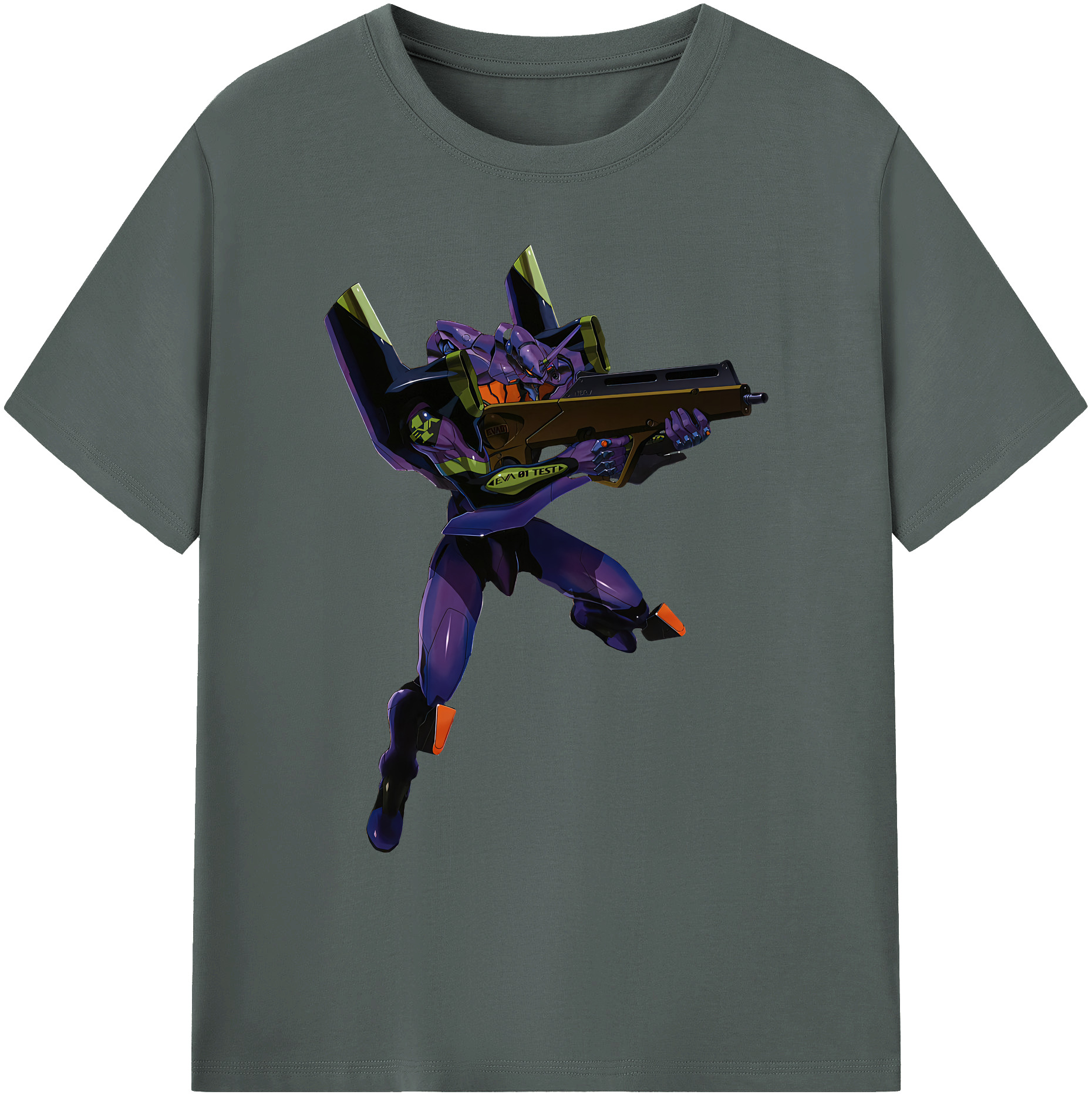 （画像用） EVA 新世紀エヴァンゲリオン 綿100％ メンズ半袖Tシャツ｜肌触りやわらか＆通気性